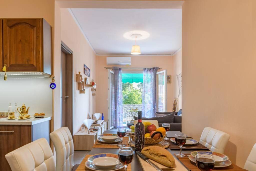 Bright Newly Renovated Apt Near Beach & Center+Ac Anemomylos Exteriér fotografie